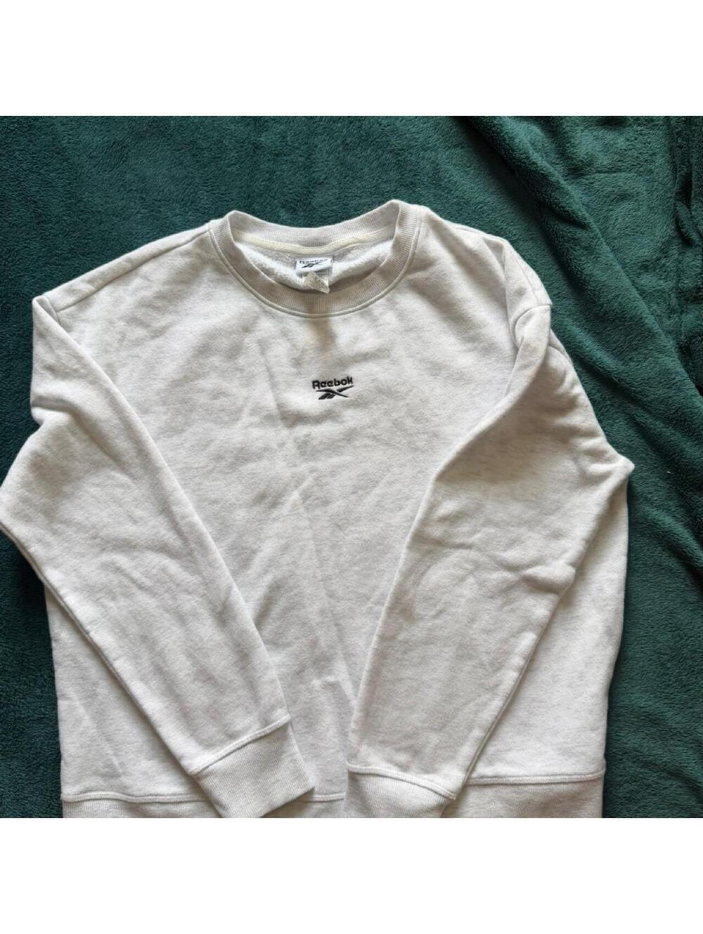 Reebok White Crewneck Sweatshirt Size Large